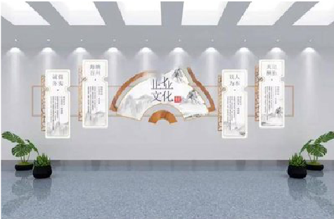 社旗企业文化墙设计的核心要素。