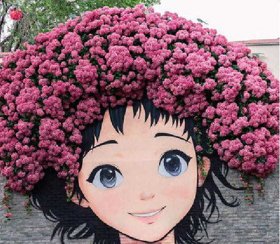 社旗墙体彩绘-网红墙打卡